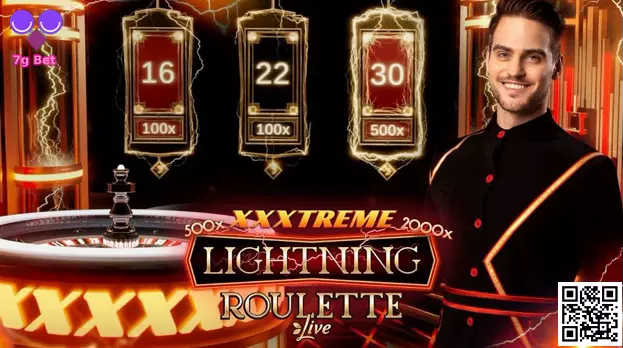 XXXtreme Lightning Roulette ao vivo no 7gbetbrasil.com com roleta e multiplicadores